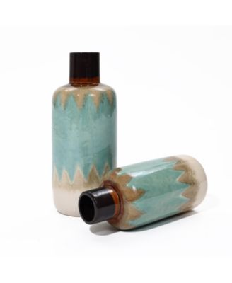 Ocean Ombre Stoneware Vase