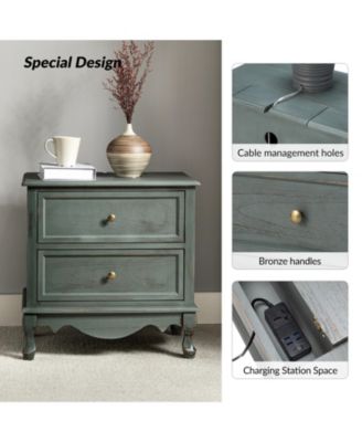 Pallantium Classical 24" Tall 2 - Drawer End Table