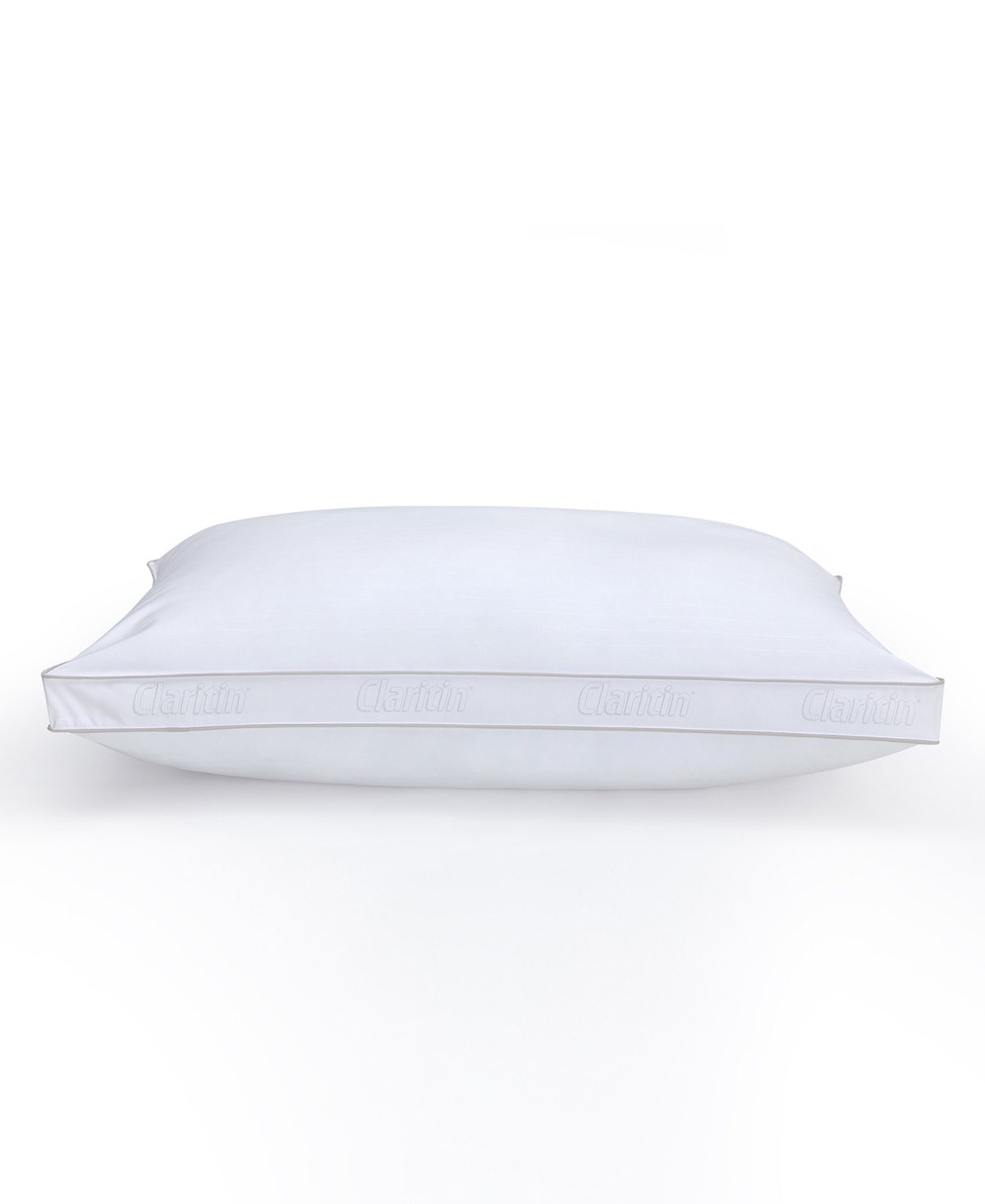 Claritin Ultimate Allergen Barrier Firm Density Gusset Pillow, Standard/queen In White