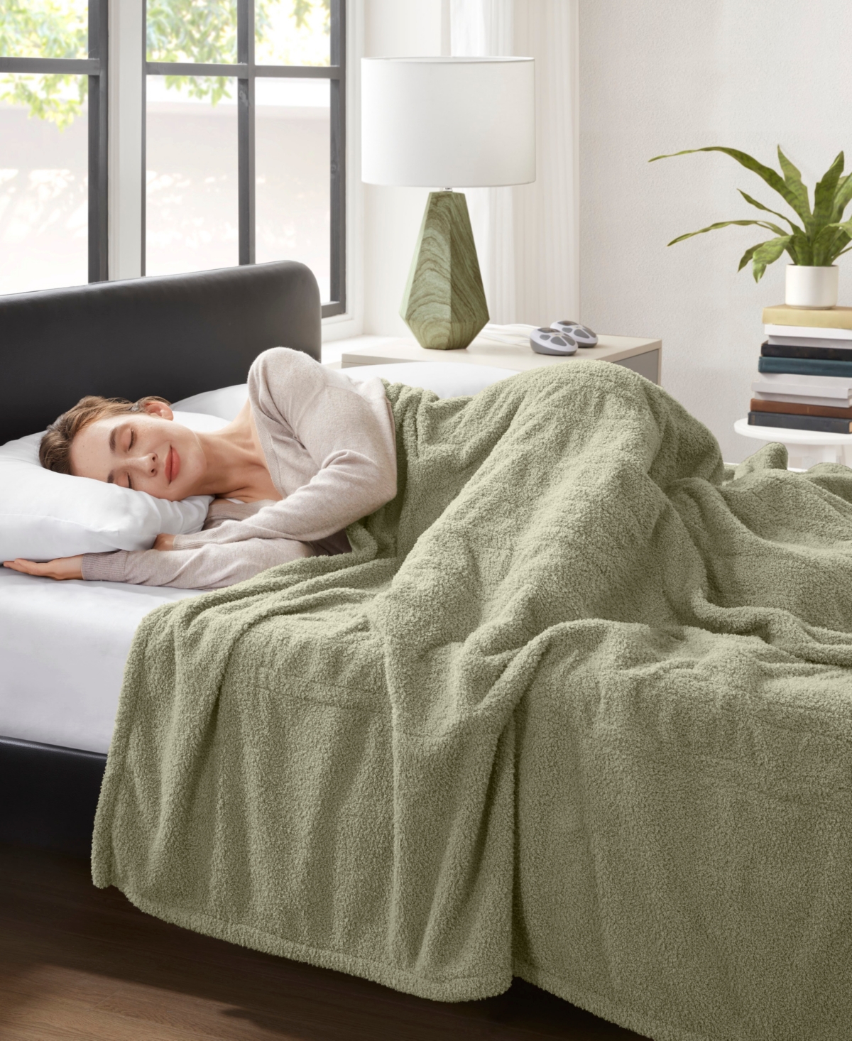 Serta Dream Soft Heated Blanket, King In Sage