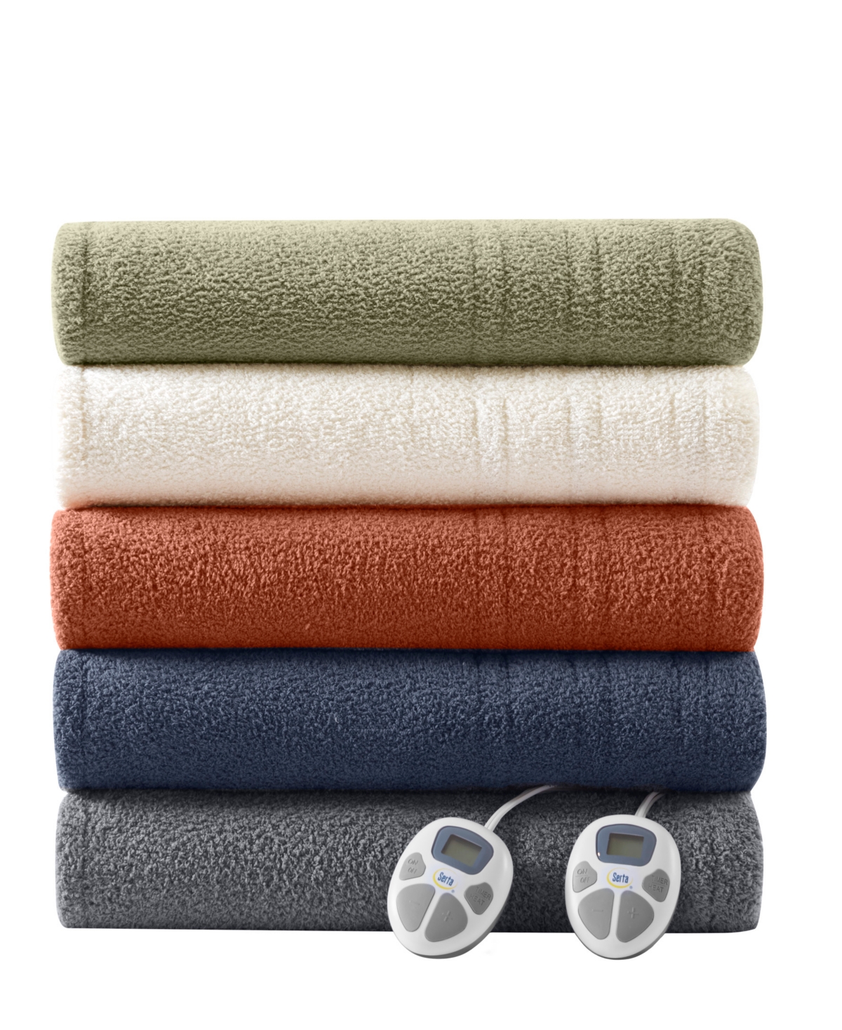 Serta Dream Soft Heated Blanket, Full In Navy