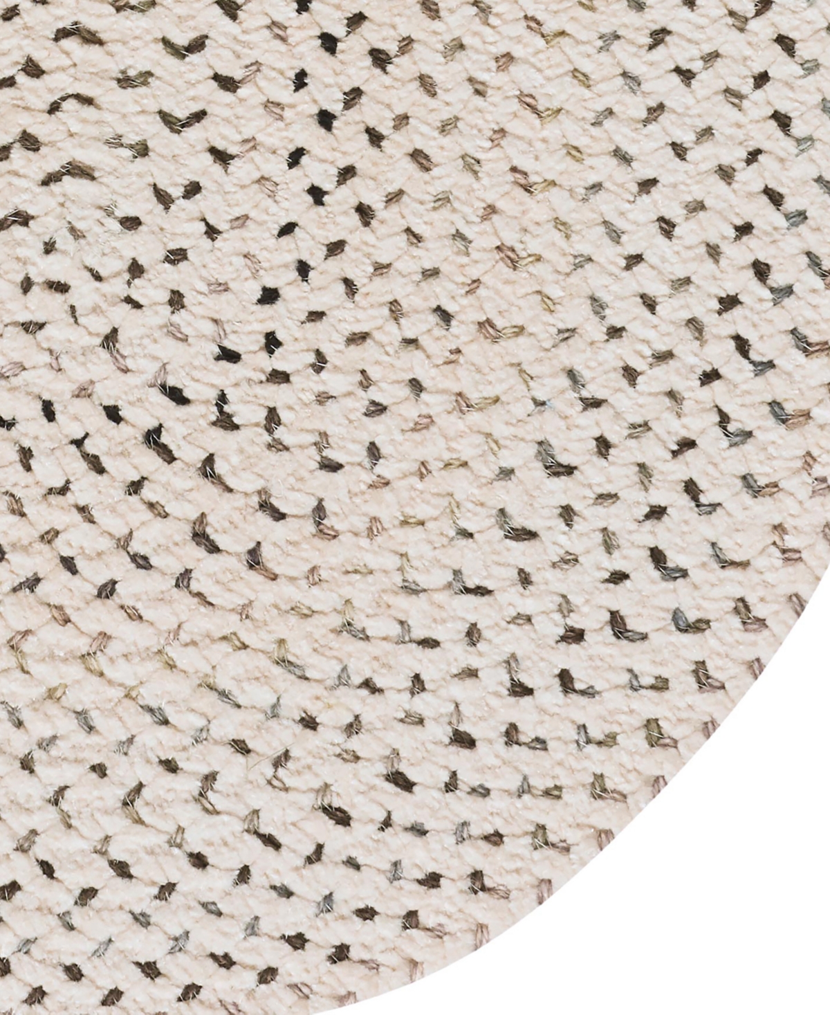 Capel Dramatic Static 0027 2'3"x9' Oval Runner Area Rug In Ivory,onyx