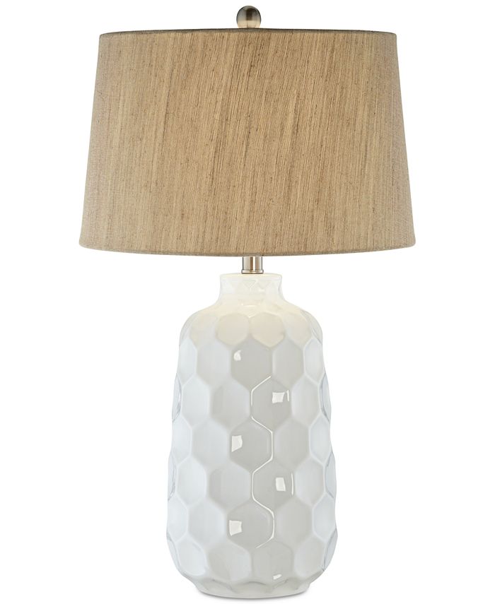 Kathy Ireland - Honeycomb Dreams Ceramic Table Lamp