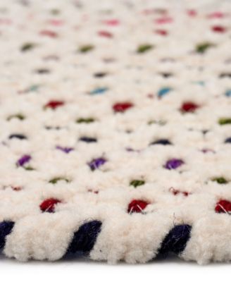 Dramatic Static 0027 2'3"x9' Oval Runner Area Rug