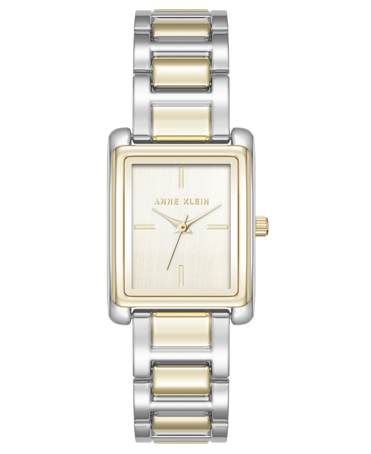 Women's Quartz Contemporary Champagne and Two-Tone Alloy Metal Watch, 24mm - Silver-Tone/Gold-Tone
