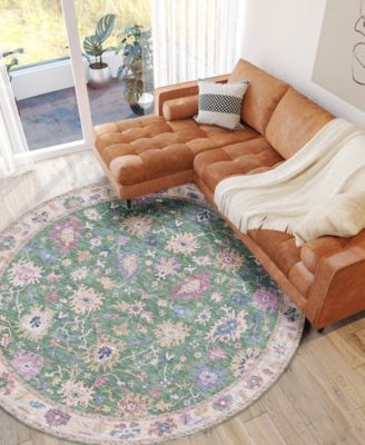 Hatay Washable HY7 8'x8' Round Area Rug