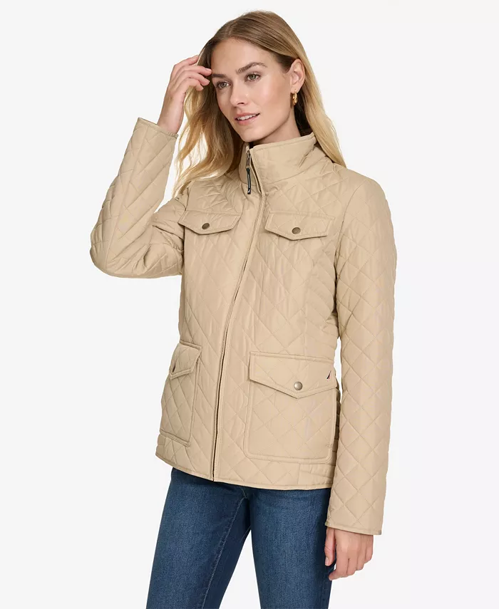 Nautica Women's Solid Quilted Jacket - thumbnail 3