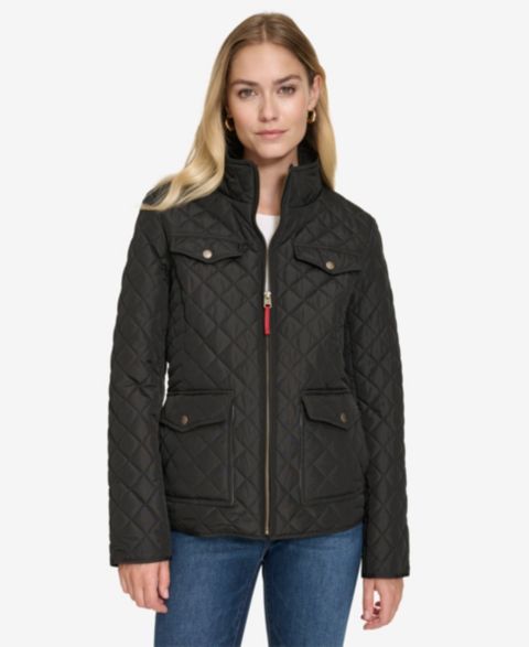 Женская куртка Nautica Jeans Nautica Solid Quilted, цвет: Чёрный