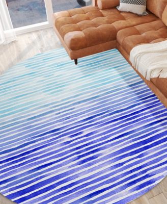 Seabreeze Washable SZ8 8'x8' Round Area Rug