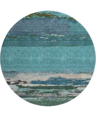 Trevi Washable TV8 8'x8' Round Area Rug