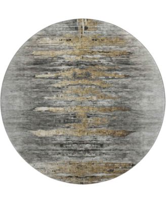 Trevi Washable TV14 8'x8' Round Area Rug