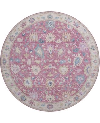 Hatay Washable HY7 8'x8' Round Area Rug