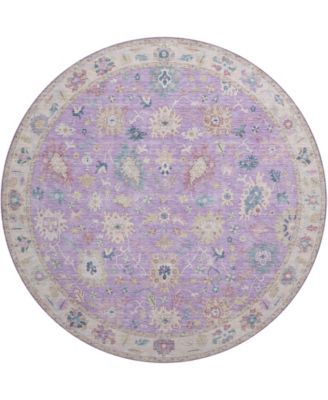 Hatay Washable HY7 8'x8' Round Area Rug