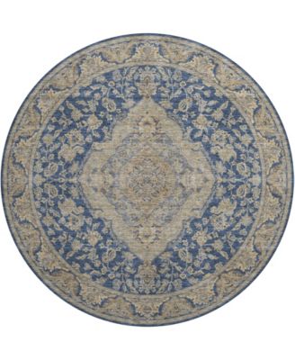 Hatay Washable HY3 8'x8' Round Area Rug