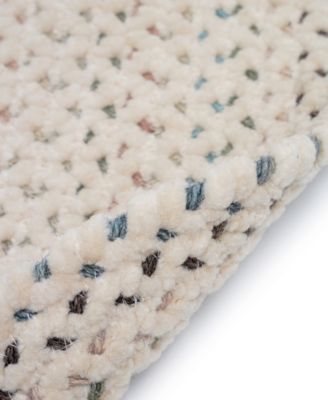 Dramatic Static 0027 2'3"x9' Oval Runner Area Rug