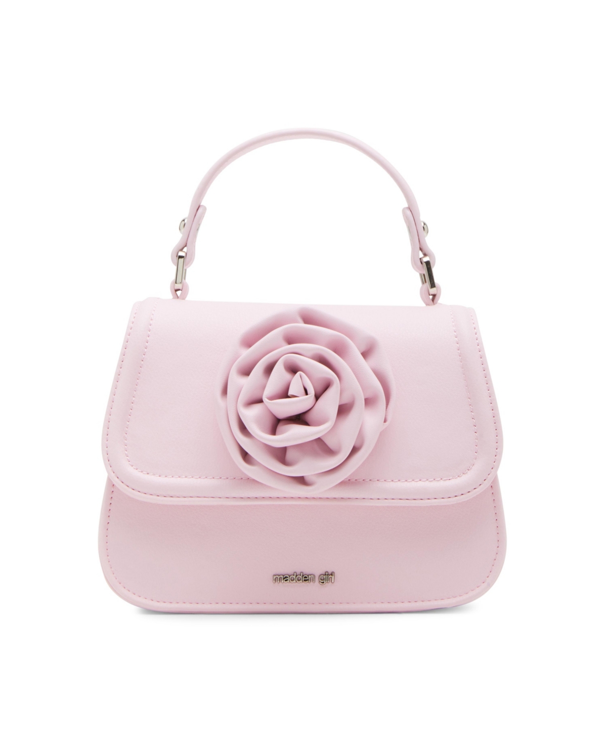 Madden Girl Rose with Rosette Top Handle Satchel Bag