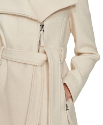 Womens Wool Blend Belted Wrap Coat, Created for Macys
