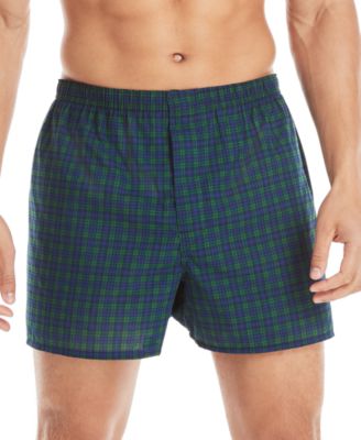 Men's 5-Pk. Ultimate&reg; FreshIQ&reg; Tartan Print Woven Boxers