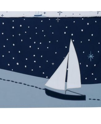 Little Skipper 3-Piece Sailboat Nautical Nursery Crib Bedding Set