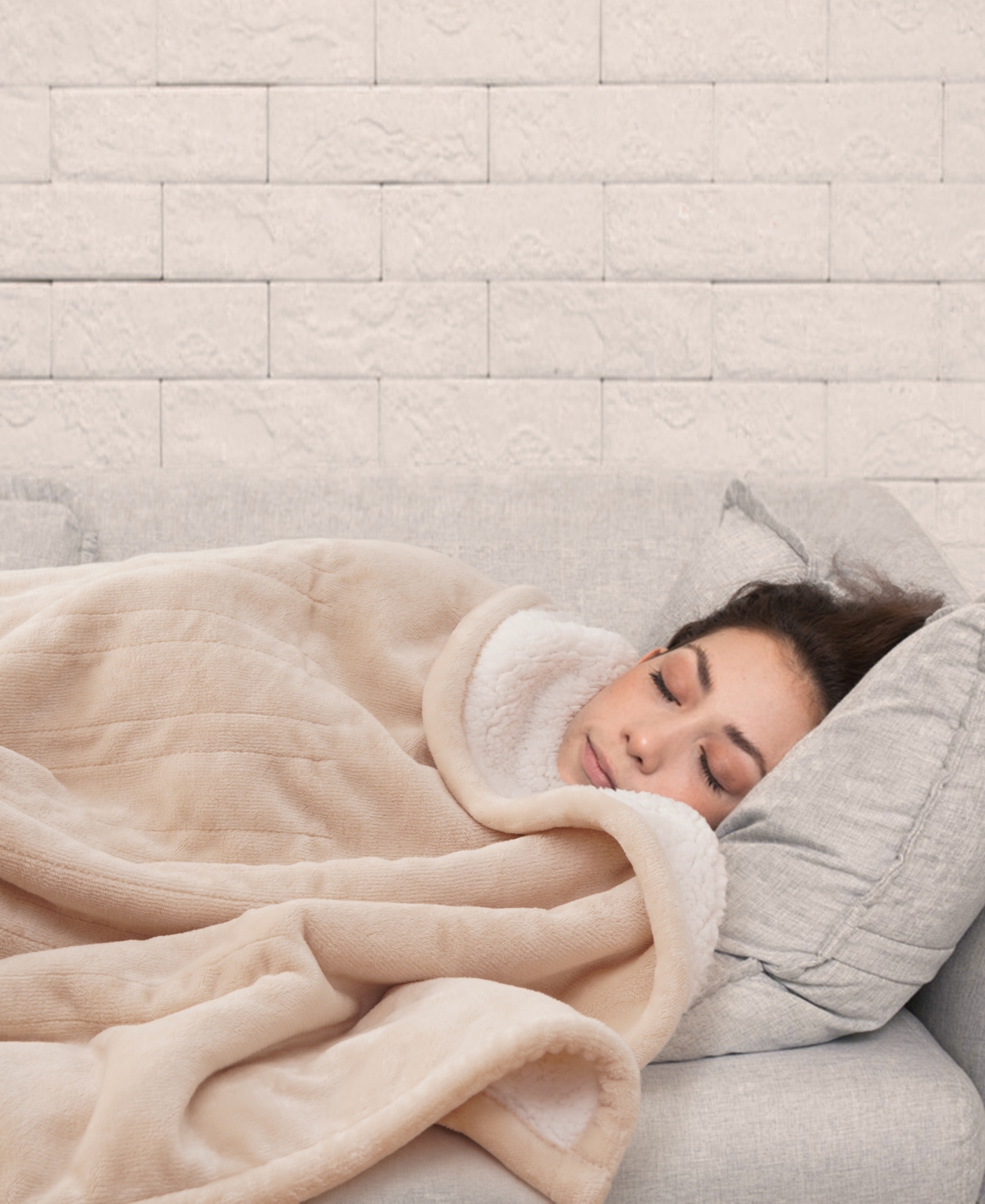 Sealy Heated Flannel and Sherpa Blanket