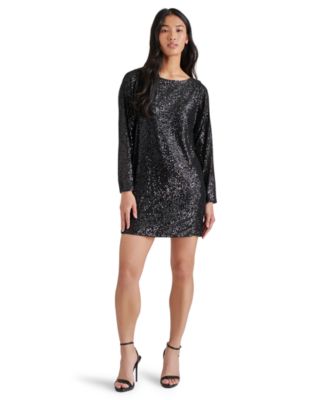 Steve Madden - Women's Ginger Sequined Mini Shift Dress