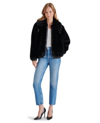 Steve Madden Women's Zephrine Faux-Fur Jacket - Macy's