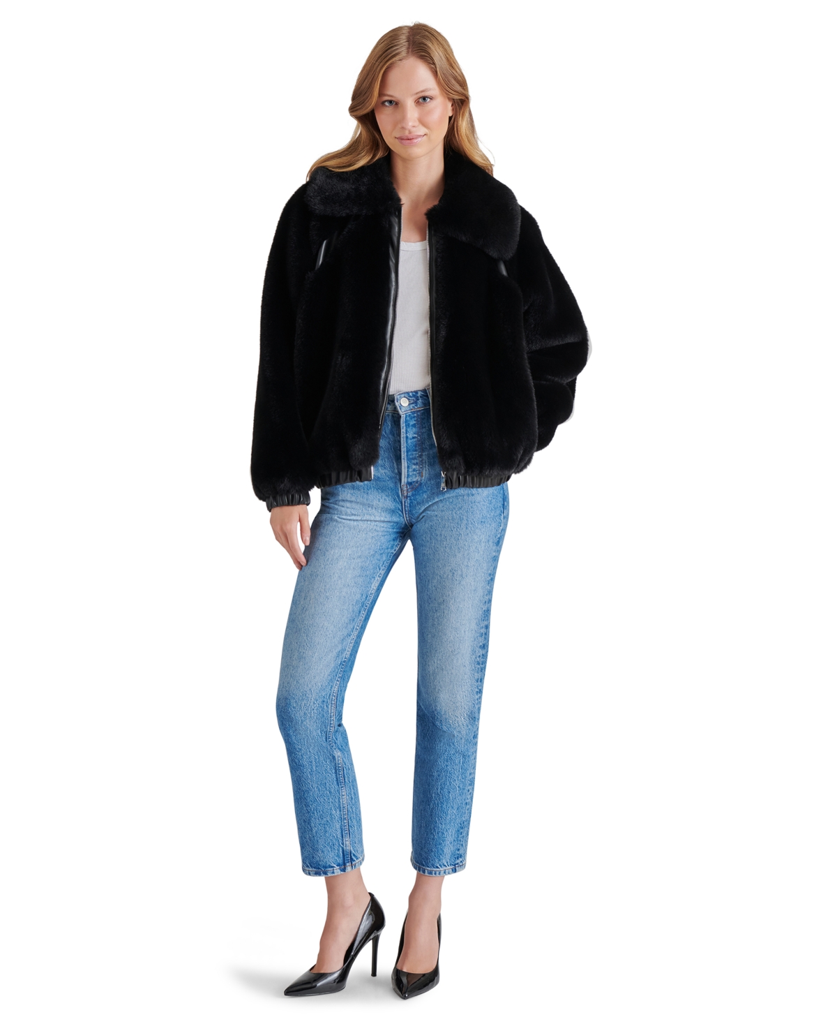 Steve Madden Women's Zephrine Faux-Fur Jacket