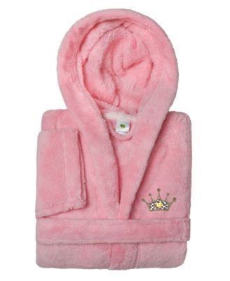 Kids Cheetah Crown Super Plush Double Brushed Hooded Bathrobe