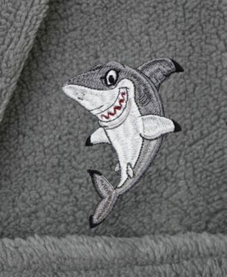 Kids Shark Super Plush Double Brushed Hooded Bathrobe