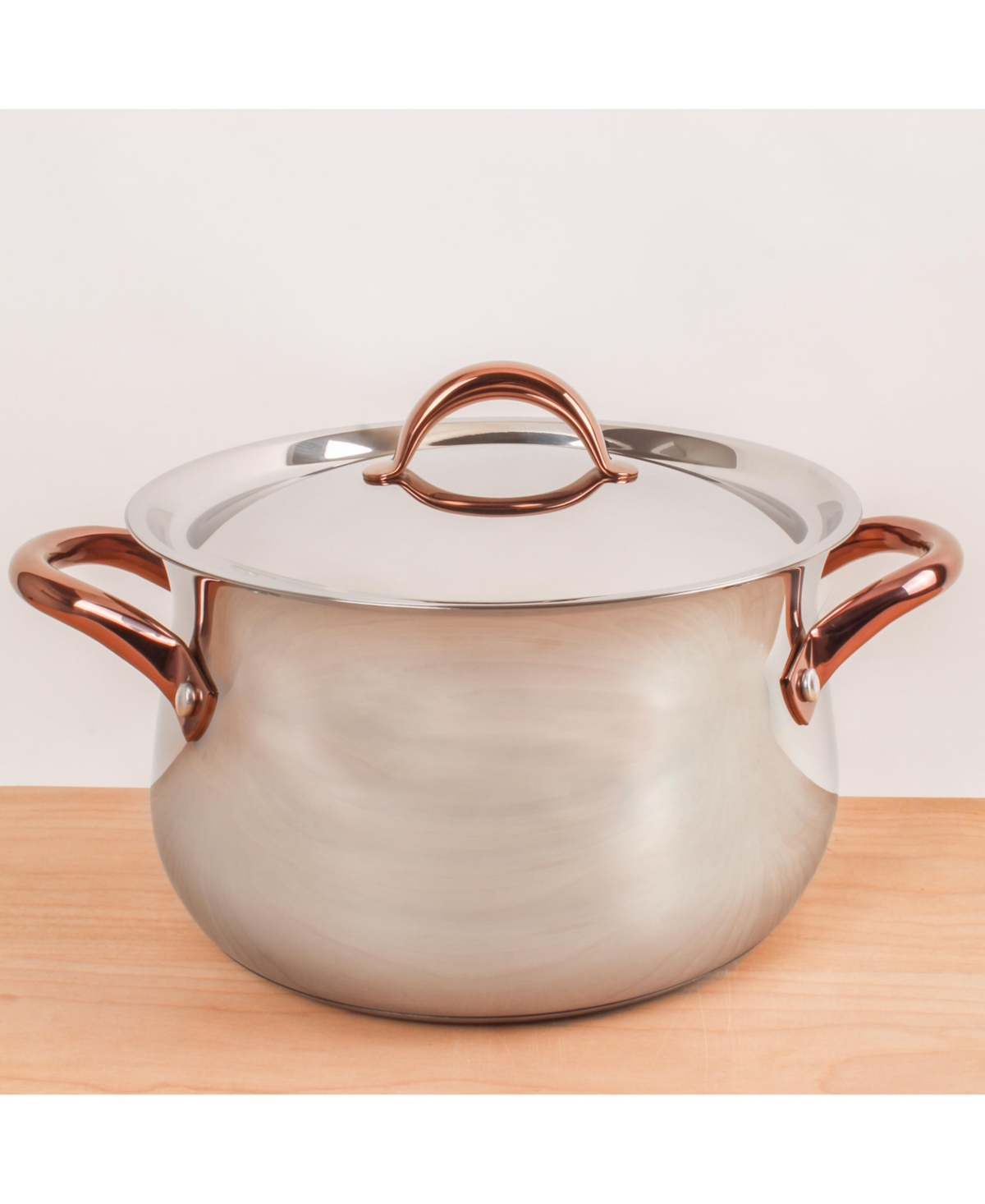 BergHOFF Ouro Gold 18/10 Stainless Steel Stockpot with Ss Lid - rose gold