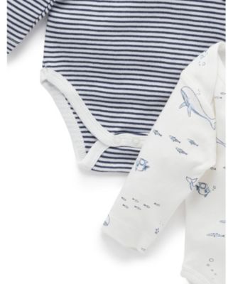 Baby Boys Easy Neck L/S Bodysuit 2 pack