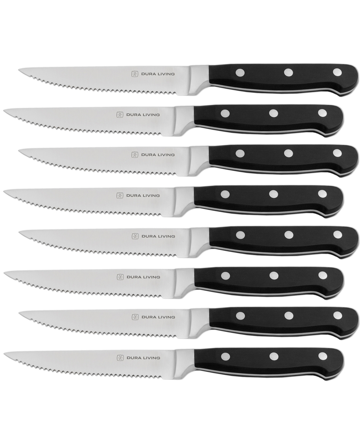 Dura Living 8-piece Steak Knife Set In Black