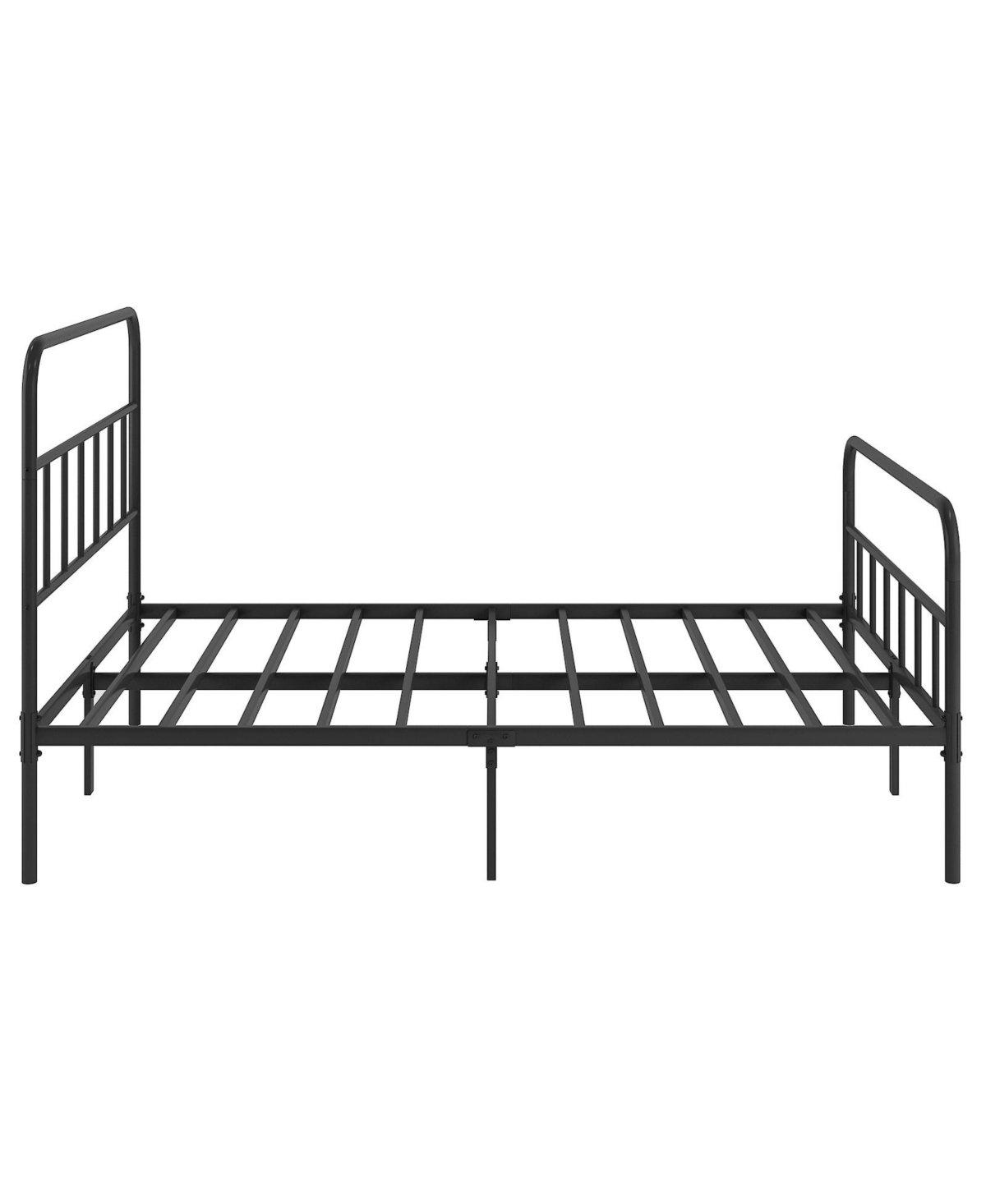 Slickblue Sturdy Metal Platform Bed Frame with Headboard - No Box Spring Needed for Easy Setup