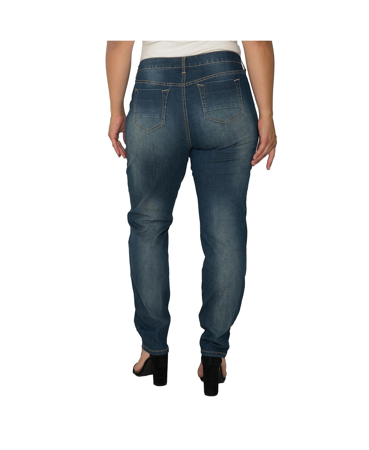 Standards & Practices Women's Basic 5 pockets Style Skinny Jeans view 2 — MAYCSS fashion products