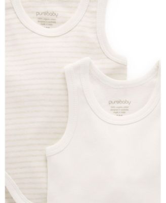 Baby Boy and Baby Girl Rib Bodysuit 2 pack