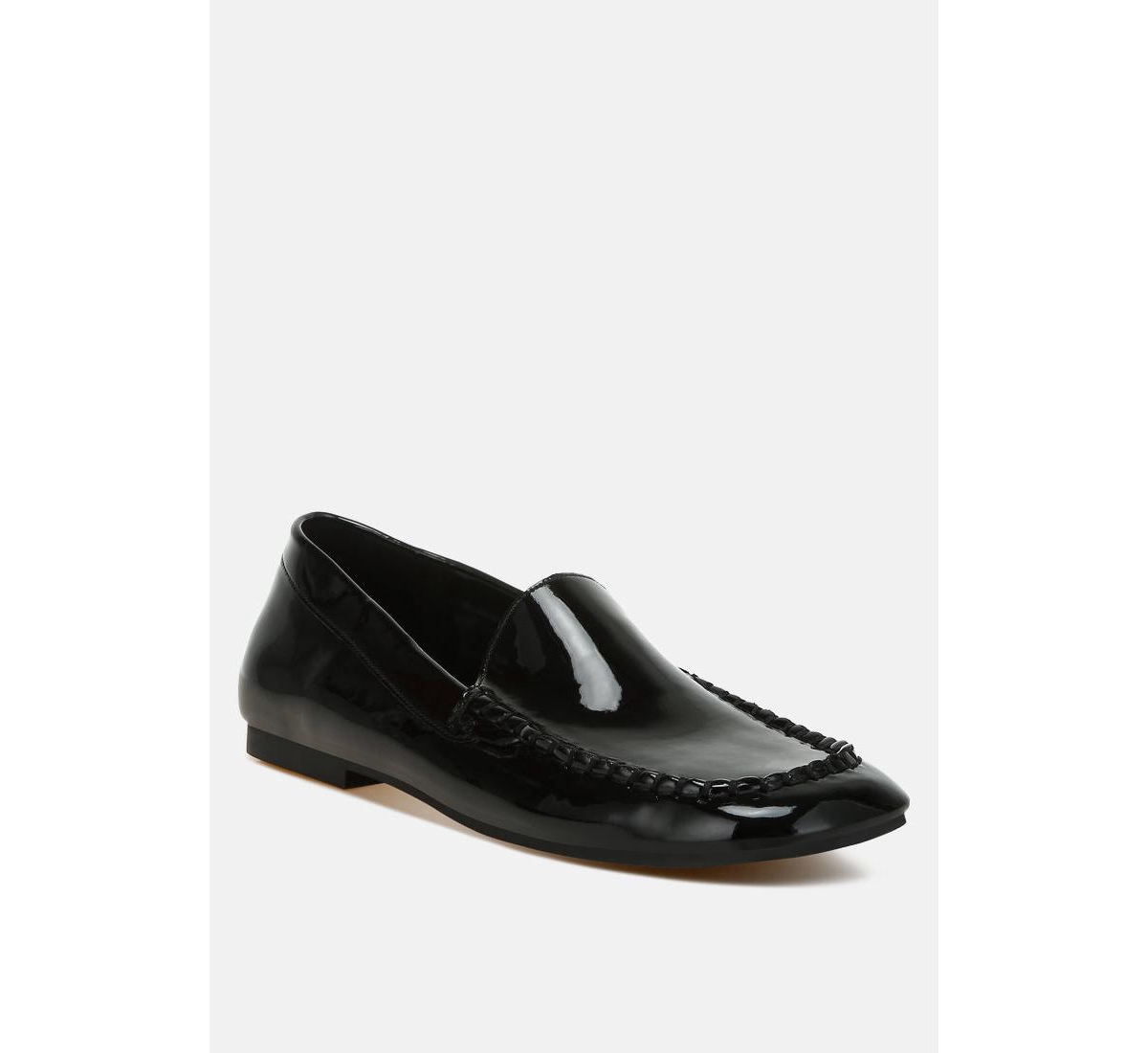 Rag & Co Dama Metallic Pleather Loafers