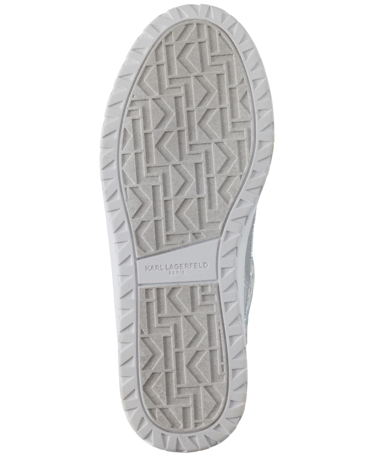 Karl Lagerfeld Paris Bronwyn Wedge Boot In Silver Iridescent