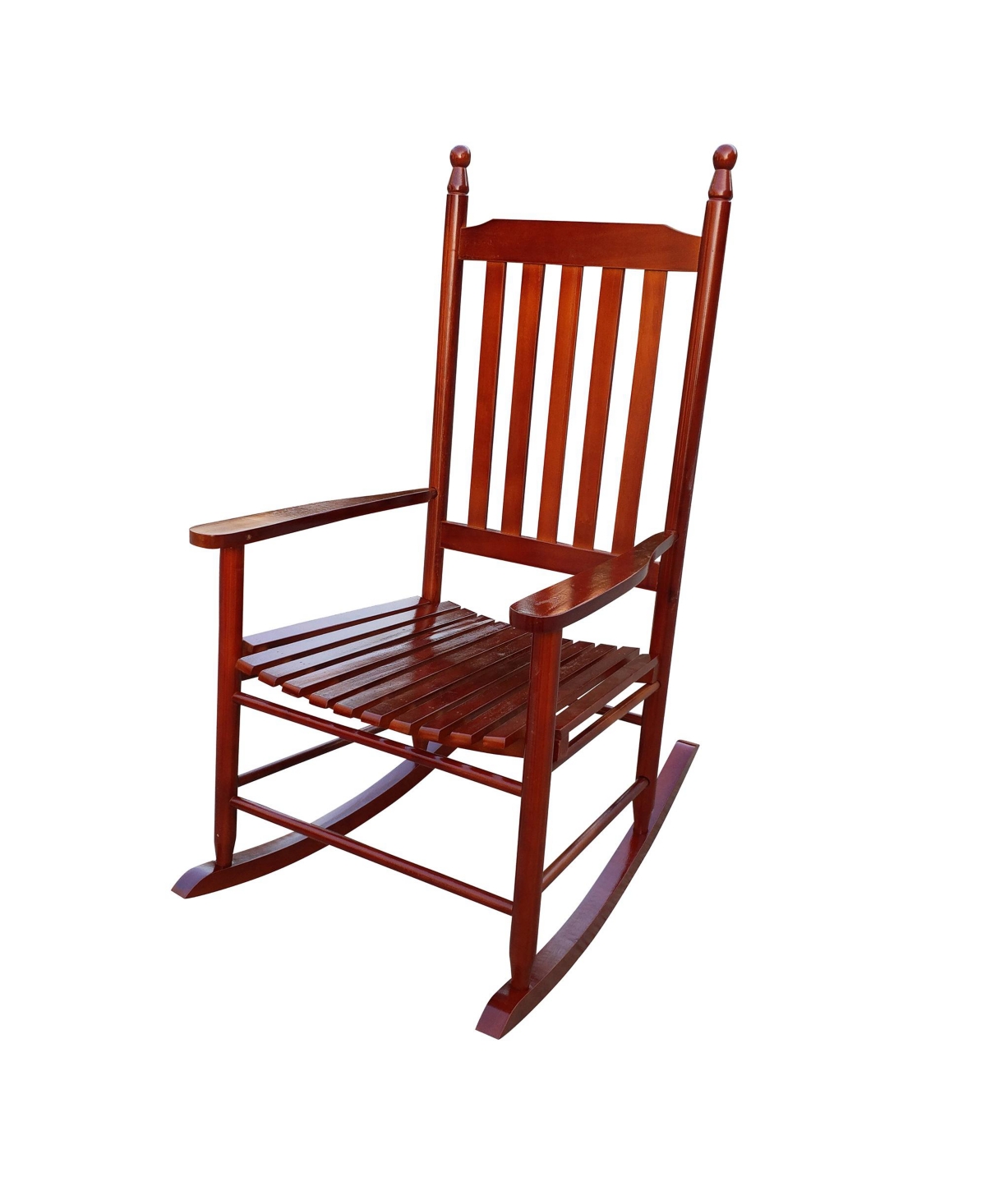 Slickblue Wooden Porch Rocker Chair for Relaxing Outdoor Comfort – Durable Design for Patios, Porches, and Gardens