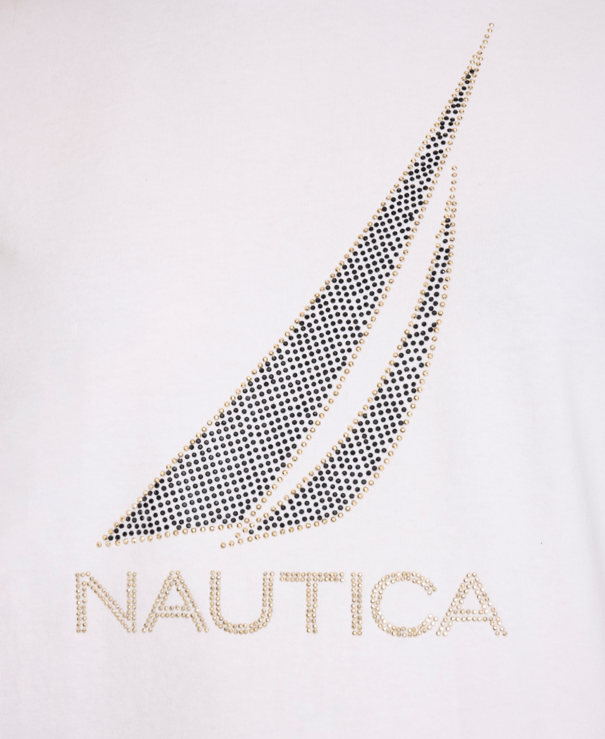 Nautica Jeans Women's Embellished Logo Crewneck T-Shirt