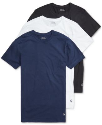 Polo Ralph Lauren Men's 3-Pk. Slim-Fit Crewneck Undershirts - Macy's