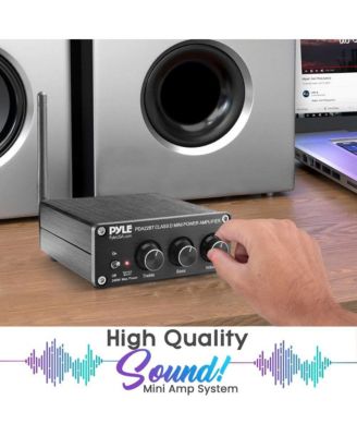 Compact Bluetooth Stereo Power Amplifier With 2 x 100 Watt Max Output