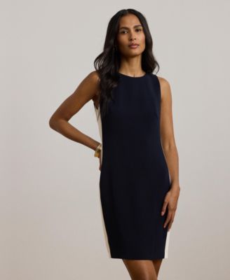 Lauren Ralph Lauren - Women's Two-Tone Crepe Sheath Dress