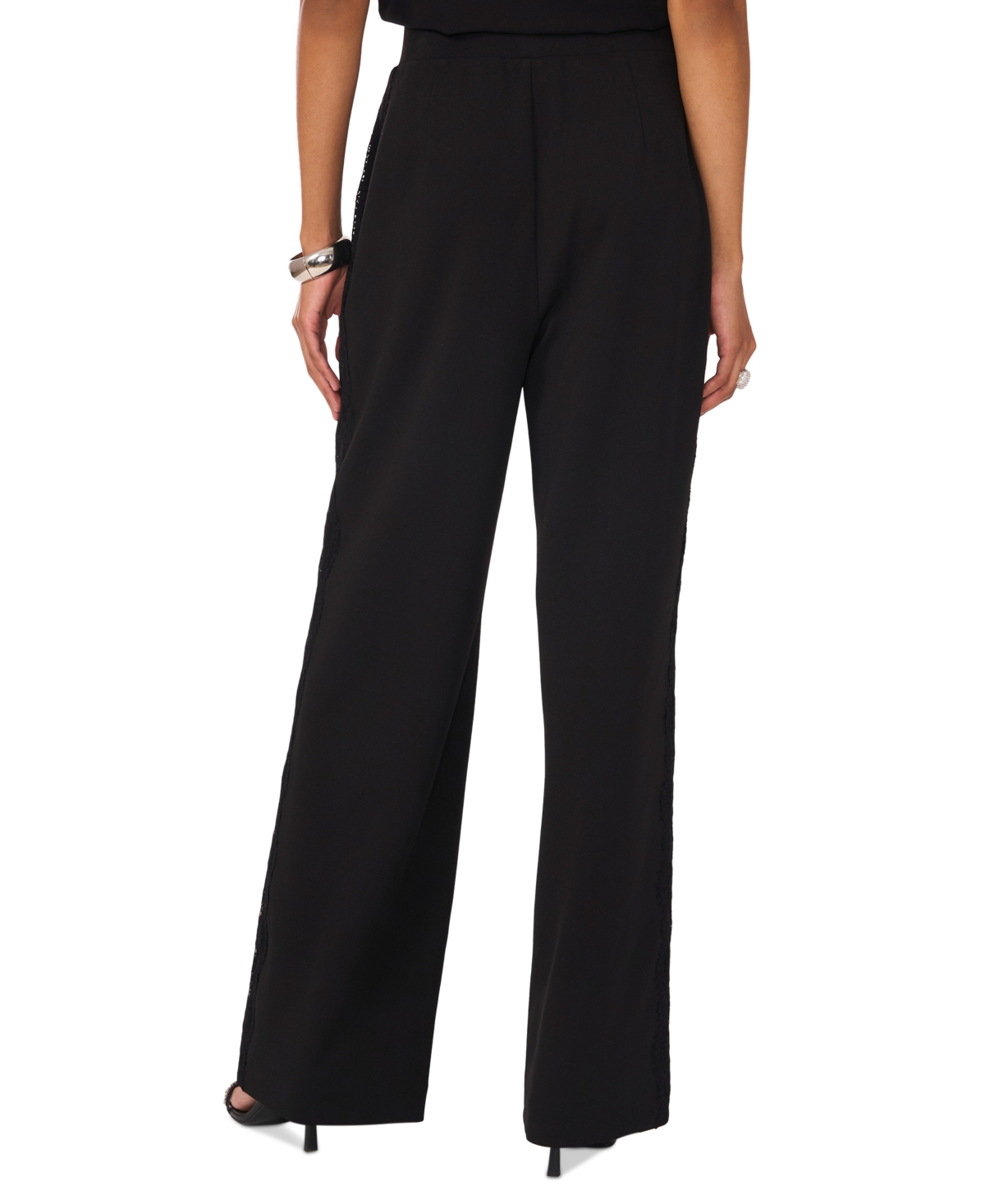 Vince Camuto Wide Leg Trousers In Rich Black