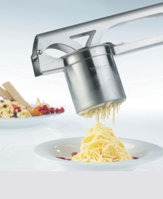 GEFU Stainless Steel 4 Piece Lever Action Potato, Juice and Spaetzle Press