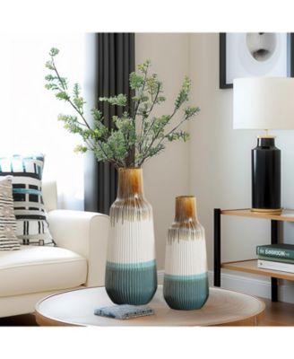 Earth Tones Ombre Stoneware Vase