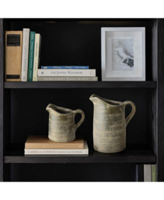 Rustic Farmhouse Brown Small Pitcher Terracotta Vase