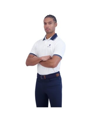 Men's Checker Rib Tech Pique Sports Fit Polo Shirt