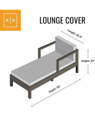 Chaise Cover Outdoor Weatherproof - Brown