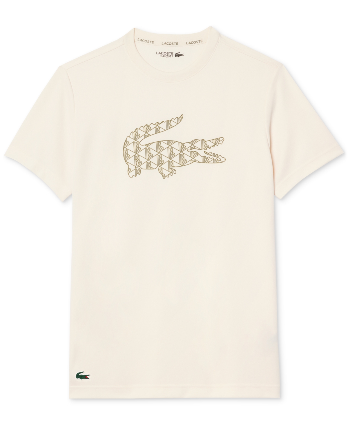 Lacoste Men's Short Sleeve Logo Graphic Crewneck T-Shirt