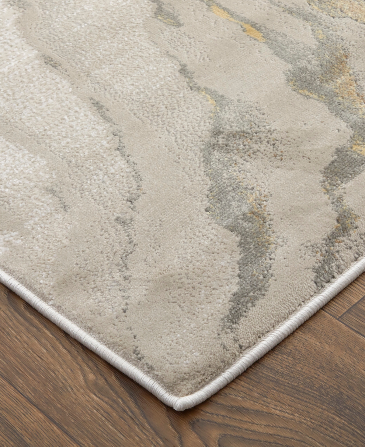 Feizy Waldor 3602f 8'x11' Area Rug In Gold,ivory